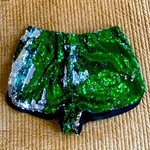 Topshop sequin shorts